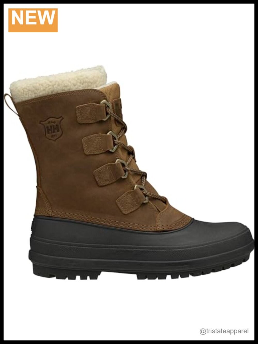Insulated Waterproof Snow Boots Faux Fur Trim Lace Up Calf High